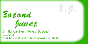 botond juvet business card